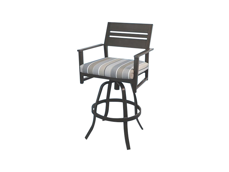 TABOURET DE BAR PIVOTANT EN ALUMINIUM POUR PATIO ASPECT AVEC HAUTEUR DE COMPTOIR
