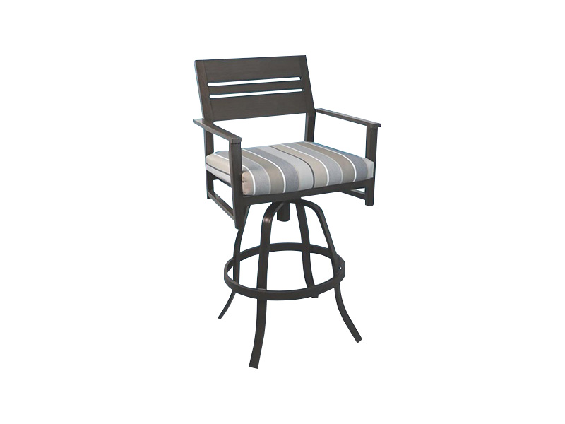 TABOURET DE BAR PIVOTANT EN ALUMINIUM POUR PATIO ASPECT AVEC HAUTEUR DE BAR