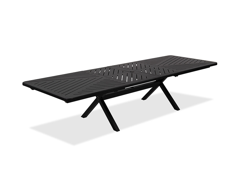 TABLE À MANGER EXTENSIBLE DE PATIO SOLSTICE EN ALUMINIUM BRONZE VIEILLI 84-130 X 44 POUCES